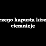 Dlaczego kapusta kiszona ciemnieje