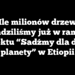 Ile milionów drzew posadziliśmy już w ramach projektu “Sadźmy dla dobra planety” w Etiopii