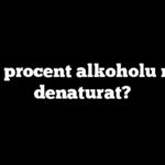 Ile procent alkoholu ma denaturat?