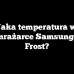 Jaka temperatura w zamrażarce Samsung No Frost?