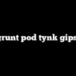 Jaki grunt pod tynk gipsowy?