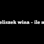 Kieliszek wina – ile ml?