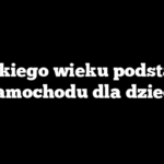 Od jakiego wieku podstawka do samochodu dla dziecka?